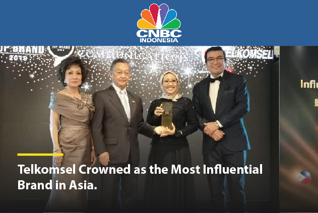 [FEATURE] CNBC Indonesia | Telkomsel Crowned as the Most Influential  Brand in Asia.