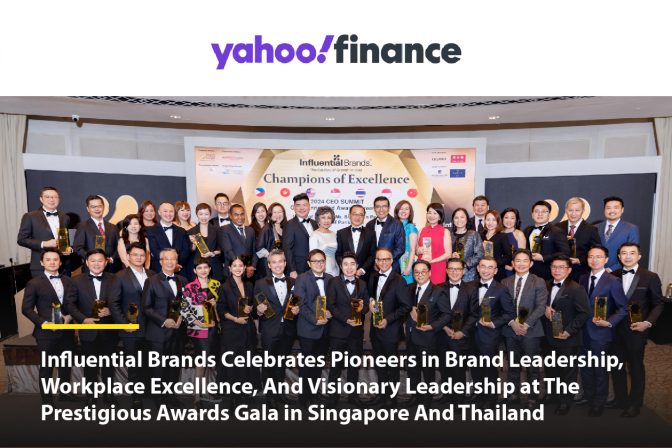 [FEATURE]Influential Brands Celebrates Pioneers in Brand Leadership, Workplace Excellence, And Visionary Leadership at The Prestigious Awards Gala in Singapore And Thailand